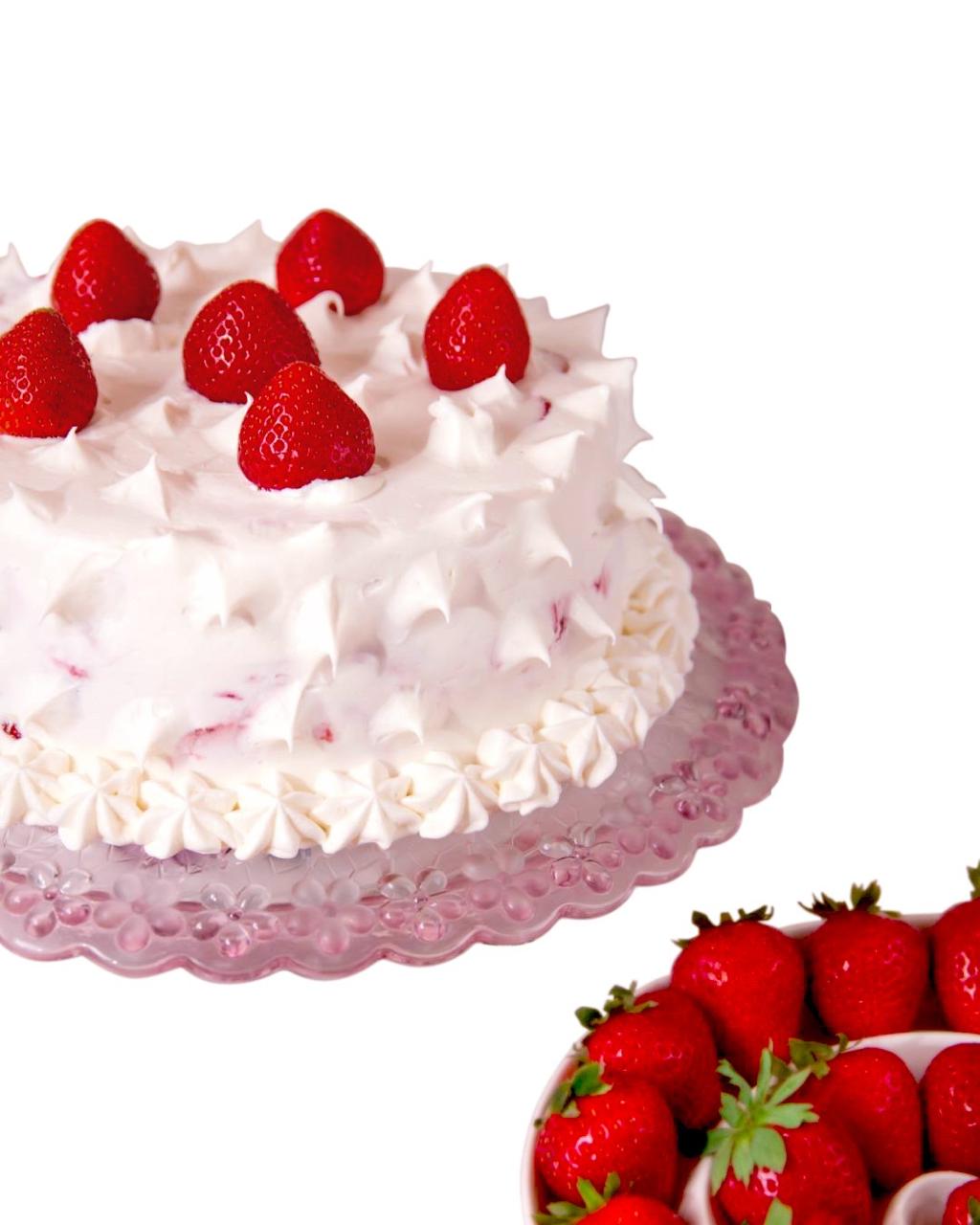 Pastel Fresas con Crema