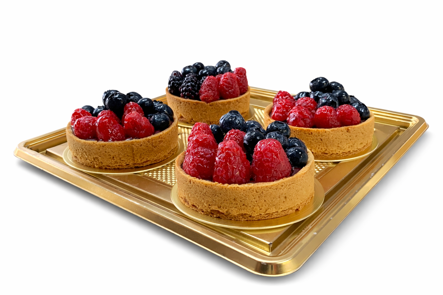 Tarta de chocolate y frutos rojos